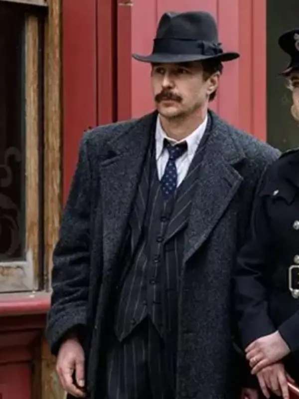 Sam Rockwell See How They Run Black Trench Coat