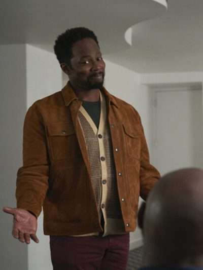 Harold Perrineau The Best Man: The Final Chapters Brown Suede Leather Jacket