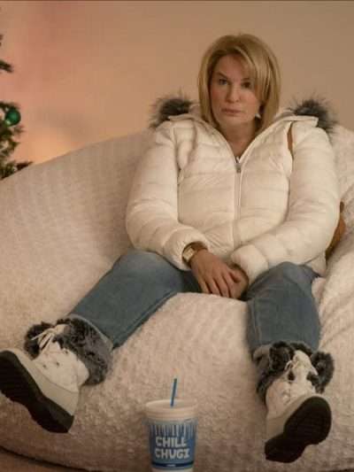 Renée Zellweger The Thing About Pam White Puffer Jacket
