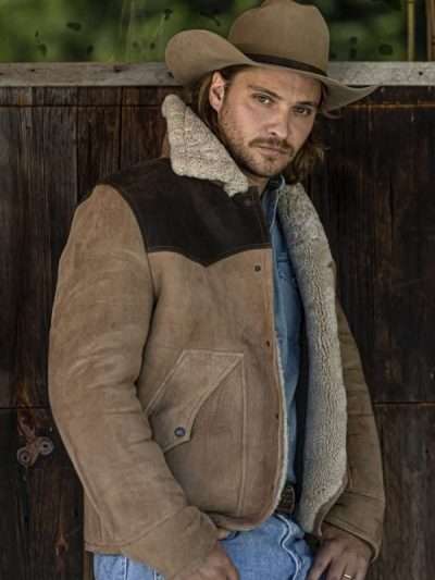Luke Grimes Yellowstone S05 Suede Leather Jacket