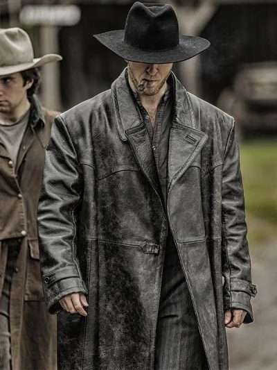 Reece Presley Bloodslinger Black Leather Coat