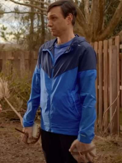 Ralph Macchio Cobra Kai S04 Blue Jacket