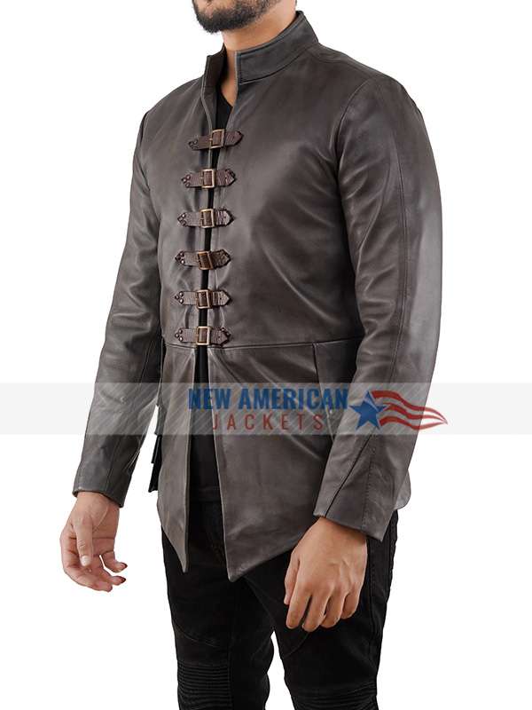 Chris Pine Dungeons & Dragons: Honor Among Thieves 2023 Black Leather Coat