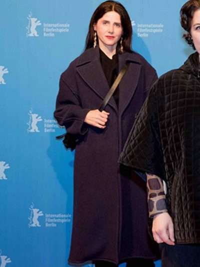 Marina Galic Echo 2022 Purple Wool Coat
