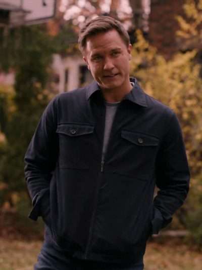 Scott Porter Ginny & Georgia Black Cotton Jacket
