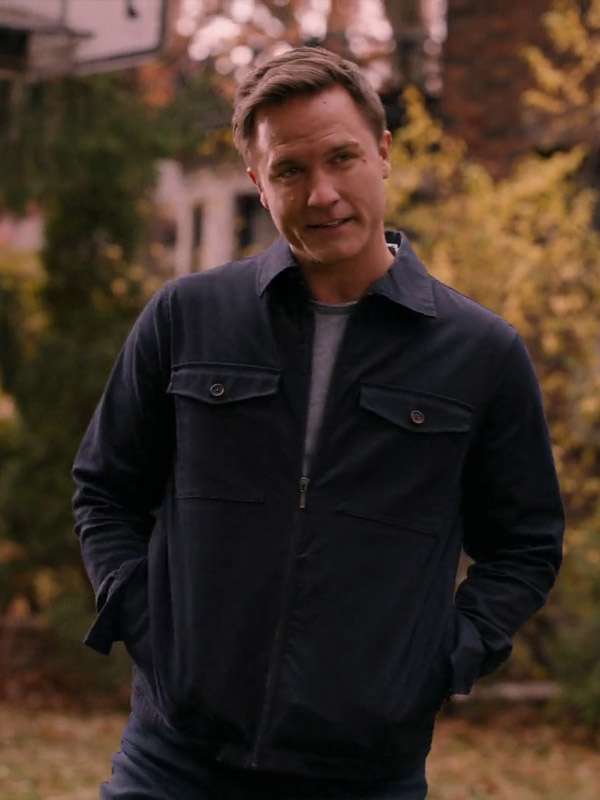 Scott Porter Ginny & Georgia Black Cotton Jacket