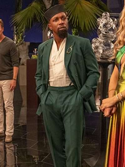 Leslie Odom Jr Glass Onion Green Suit