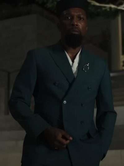 Leslie Odom Jr Glass Onion Green Suit
