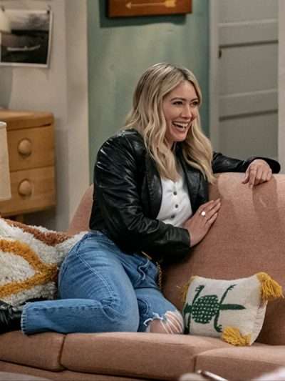 Hilary Duff How I Met Your Father Leather Black Jacket