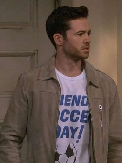 Tom Ainsley How I Met Your Father Suede Leather Jacket