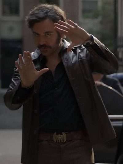 Josh Radnor Hunters Brown Leather Jacket