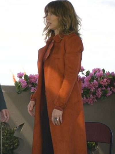 Linda Cardellini Dead to Me Trench Wool Coat