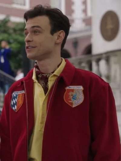 Thomas Doherty Gossip Girl Red Jacket