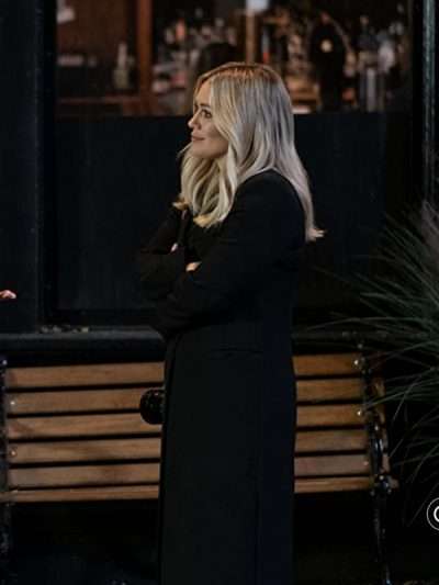 Hilary Duff How I Met Your Father Black Coat