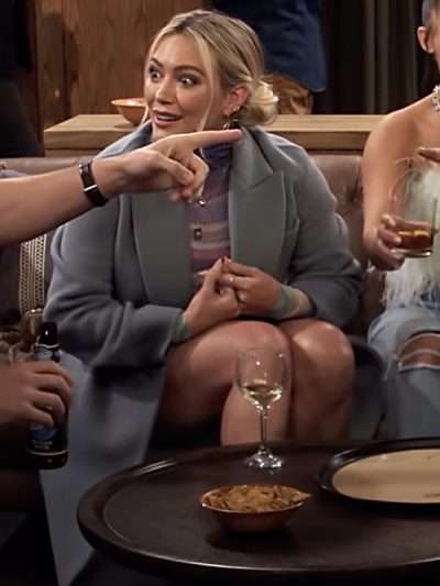 How I Met Your Father Hilary Duff Grey Trench Wool Coat