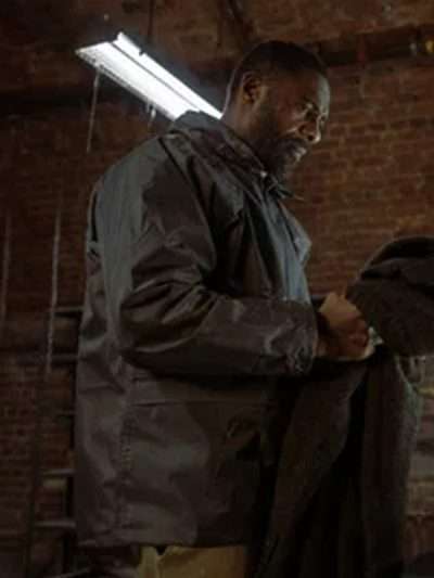 Idris Elba Luther: The Fallen Sun Black Jacket