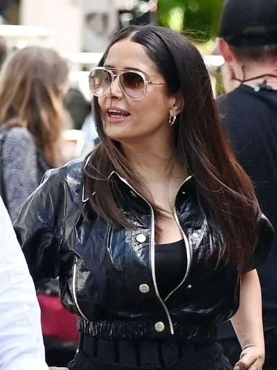 Salma Hayek Magic Mike's Last Dance Black Jacket