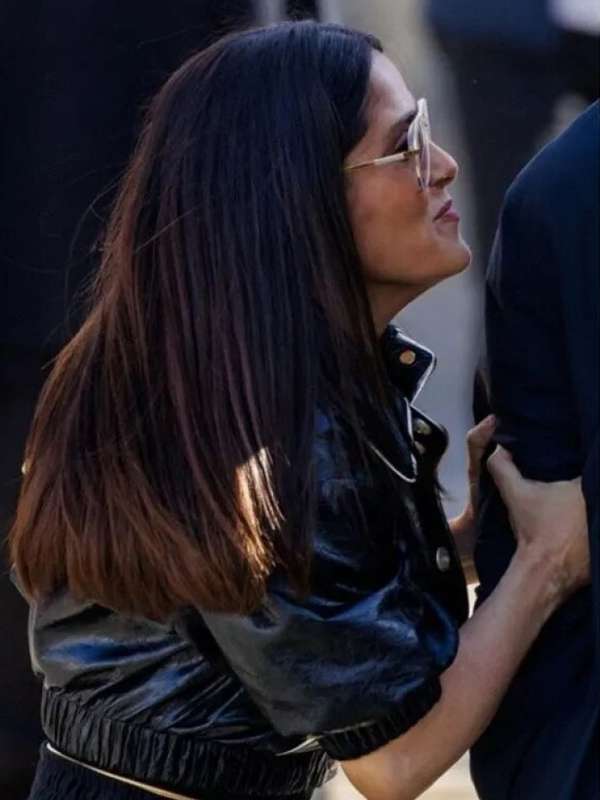 Salma Hayek Magic Mike's Last Dance Black Jacket