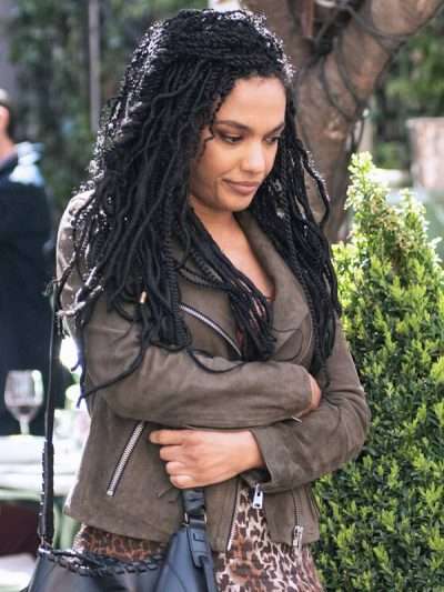 Freema Agyeman New Amsterdam Brown Suede Leather Jacket