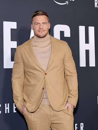 Alan Ritchson Reacher Movie Event Brown Suit