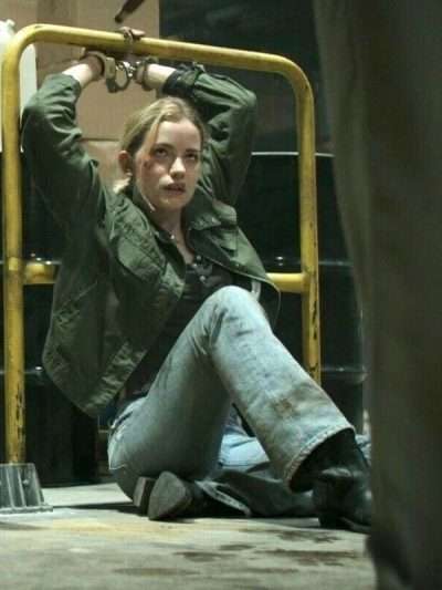 Willa Fitzgerald Reacher S01 Green Jacket