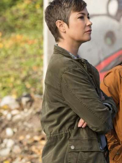 Kim Rhodes Supernatural Green Jacket