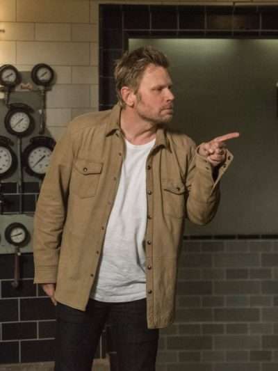 Mark Pellegrino Supernatural Suede Leather Jacket