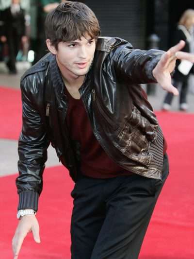 Ashton Kutcher Your Place or Mine Brown Jacket