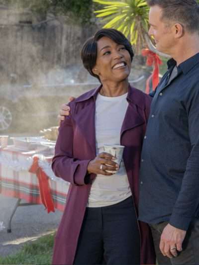 Athena Grant 9-1-1 S05 Maroon Coat