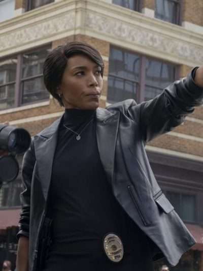 Angela Bassett 9-1-1 S04 Leather Blazer