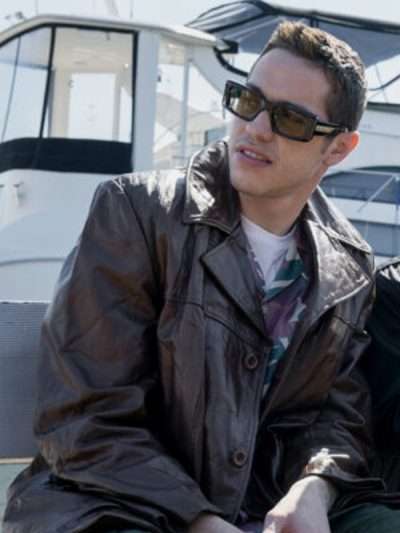 Pete Davidson Bupkis 2023 Brown Leather Jacket