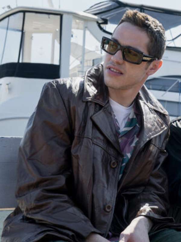 Pete Davidson Bupkis 2023 Brown Leather Jacket