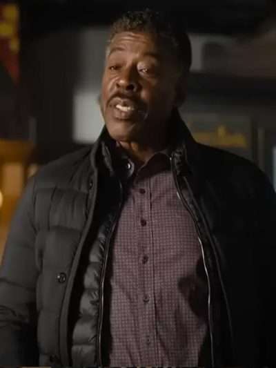 Ernie Hudson Champions Black Puffer Jacket