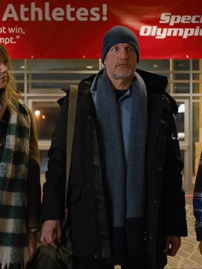 Woody Harrelson Champions Black Hooded Jacket