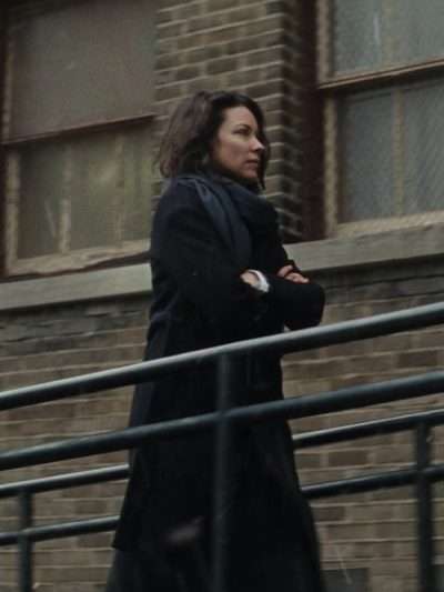 Evangeline Lilly Crisis Wool Black Coat