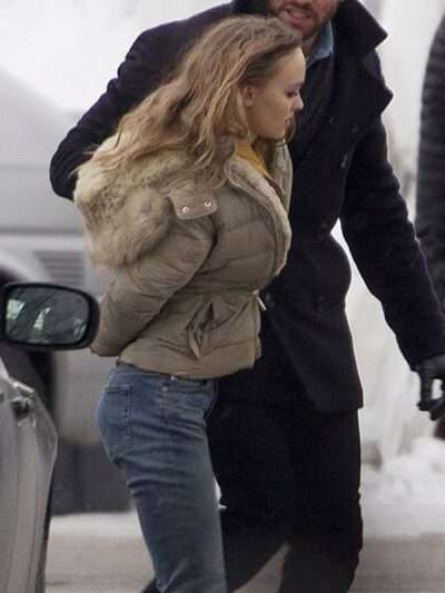 Lily-Rose Depp Crisis Beige Hooded Jacket
