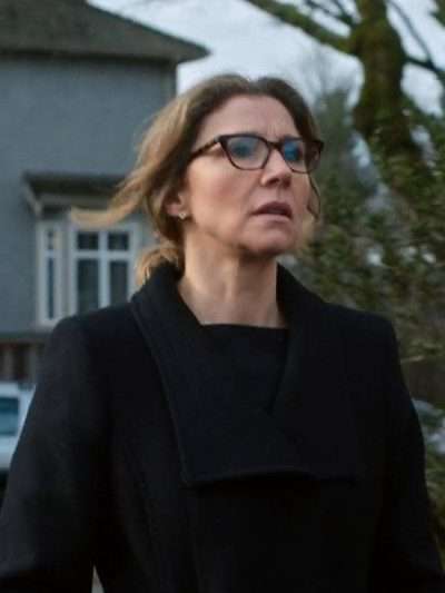 Kate Mularkey Firefly Lane Season 02 Black Wool Coat