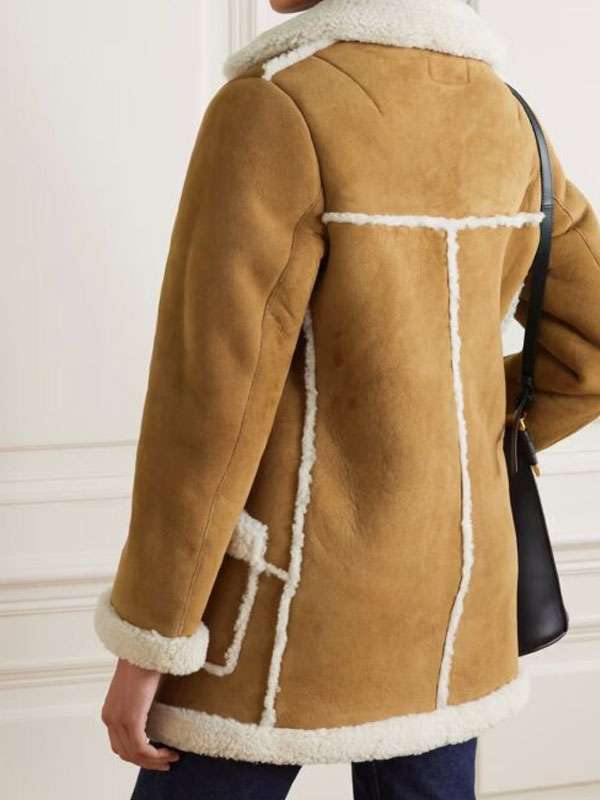 Lana Lang Superman and Lois Brown Shearling Coat
