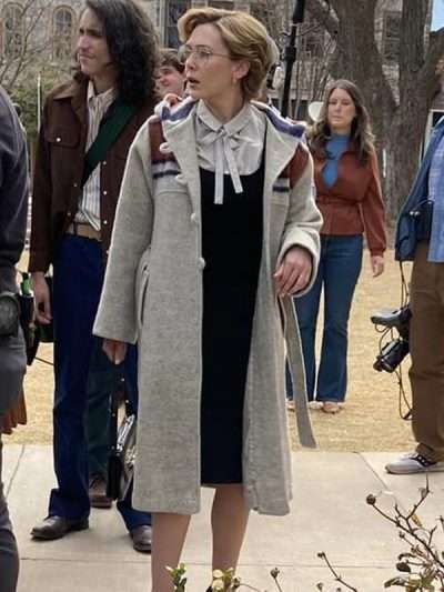 Elizabeth Olsen Love and Death Wool Coat