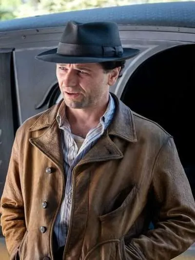 Perry Mason S01 Matthew Rhys Leather Jacket