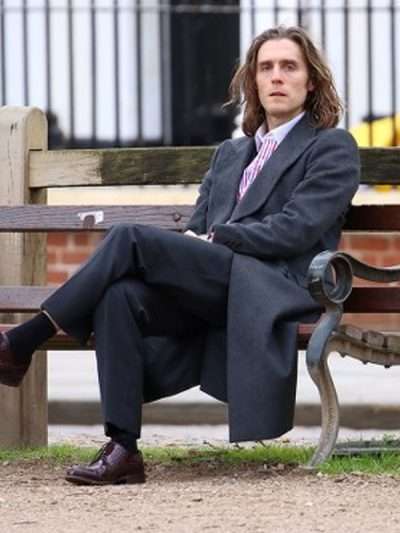 Jack Farthing Rain Dogs 2023 Black Wool Coat