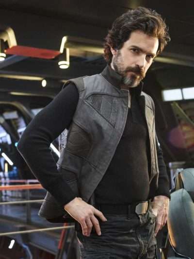 Cristóbal Star Trek: Picard S01 Grey Leather Vest