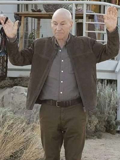 Jean-Luc Picard Star Trek: Picard S01 Brown Suede Leather Jacket