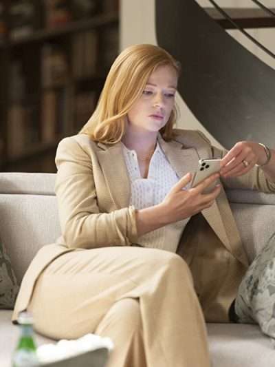 Shiv Roy Succession Beige Blazer
