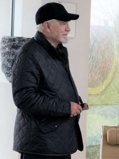 Logan Roy Succession S03 Grey Quilted Jacket
