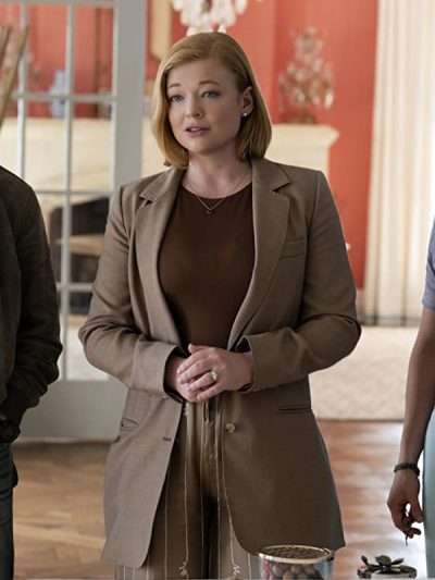 Sarah Snook Succession Brown Blazer