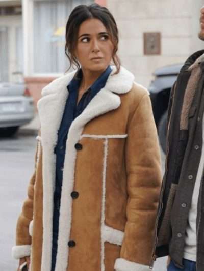 Lana Lang Cushing Superman and Lois Suede Leather Coat