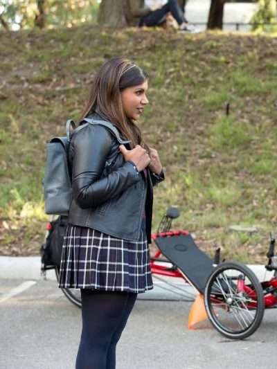 Mindy Kaling The Mindy Project Black Leather Jacket