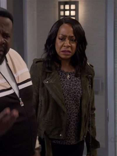 Tina Butler The Neighborhood S03 Suede Leather Jacket