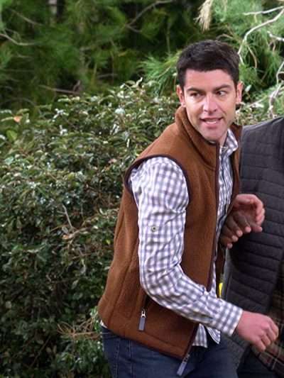 Max Greenfield The Neighborhood Brown Vest